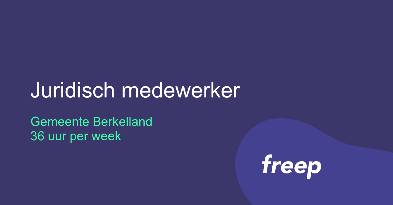 Juridisch Medewerker Bij Gemeente Berkelland Zzp Interim Freelance